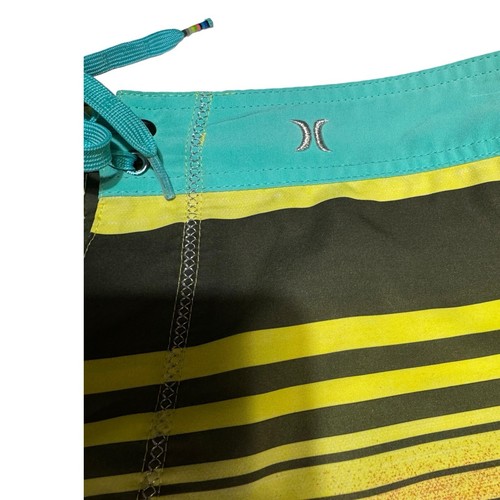 Bañador Hurley Phantom retro a rayas multicolor talla 36 Board Shorts para hombre - Imagen 8 de 12