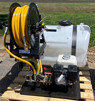 60 Gallon Skid Sprayer w/Honda Motor, MSD41 Maruyama piston Pump, Spray Gun
