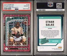 2024 Donruss Optic Pink Velocity Prizm RP #124 ETHAN SALAS /79 PSA 10 GM