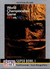 1990 Pro Set #1 Super Bowl I Super Bowl Collectibles