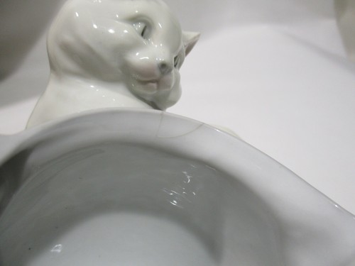 CHAT PORCELAINE ANIMALIERE GEBRUDER HEUBACH CAT PORCELAIN KATZE PORZELLAN - Picture 9 of 12