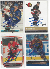 2000-01 Upper Deck Vintage #255 Sami Salo Autographed Card Ottawa Senators