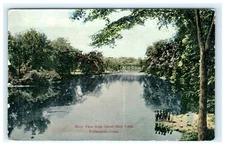 River View From Spool Shop Yard Willimantic CT Connecticut - Damaged