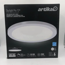 Artika 12FLPR-SP5-WH-6PK Skylight Pro 12" LED Ceiling Light 6 Pack