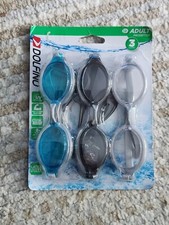 DOLFINO SWIM GOOGLE 3PK  NEW  ADULT 12 