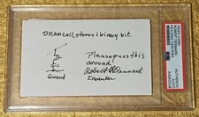 Robert Dennard Autograph Signed Hand Drawn Sketch Inventer of DRAM 💻 PSA DNA 