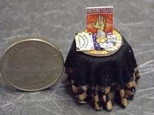 Dollhouse Miniature Halloween Fortune Teller Table Top 1:48  1/4 inch scale B151