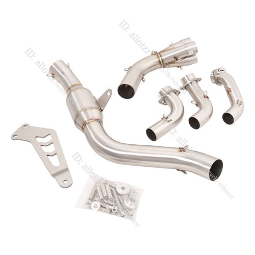 For Yamaha MT-09 2021-2024 Exhaust System Front Link Pipe 2"Muffler Silencer - Picture 5 of 10