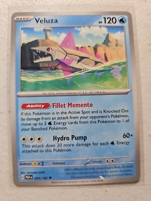 2023 Pokemon Veluza 054/182 Paradox Rift TCG Card Free Shipping | eBay