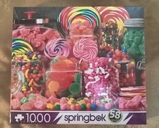 Springbok Candy Galore 1000 Pc Jigsaw Puzzle USA Bright Happy Colors 24x30" NEW!