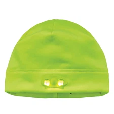 N-FERNO BY ERGODYNE 6804 Beanie Cap,Over The Head,Universal,Lime 55JE95