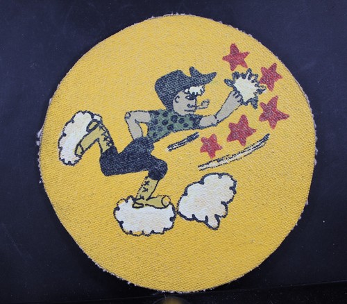 USAAF World War II RKO Max Berman Movie Prop Squadron Patch Hand Painted Canvas