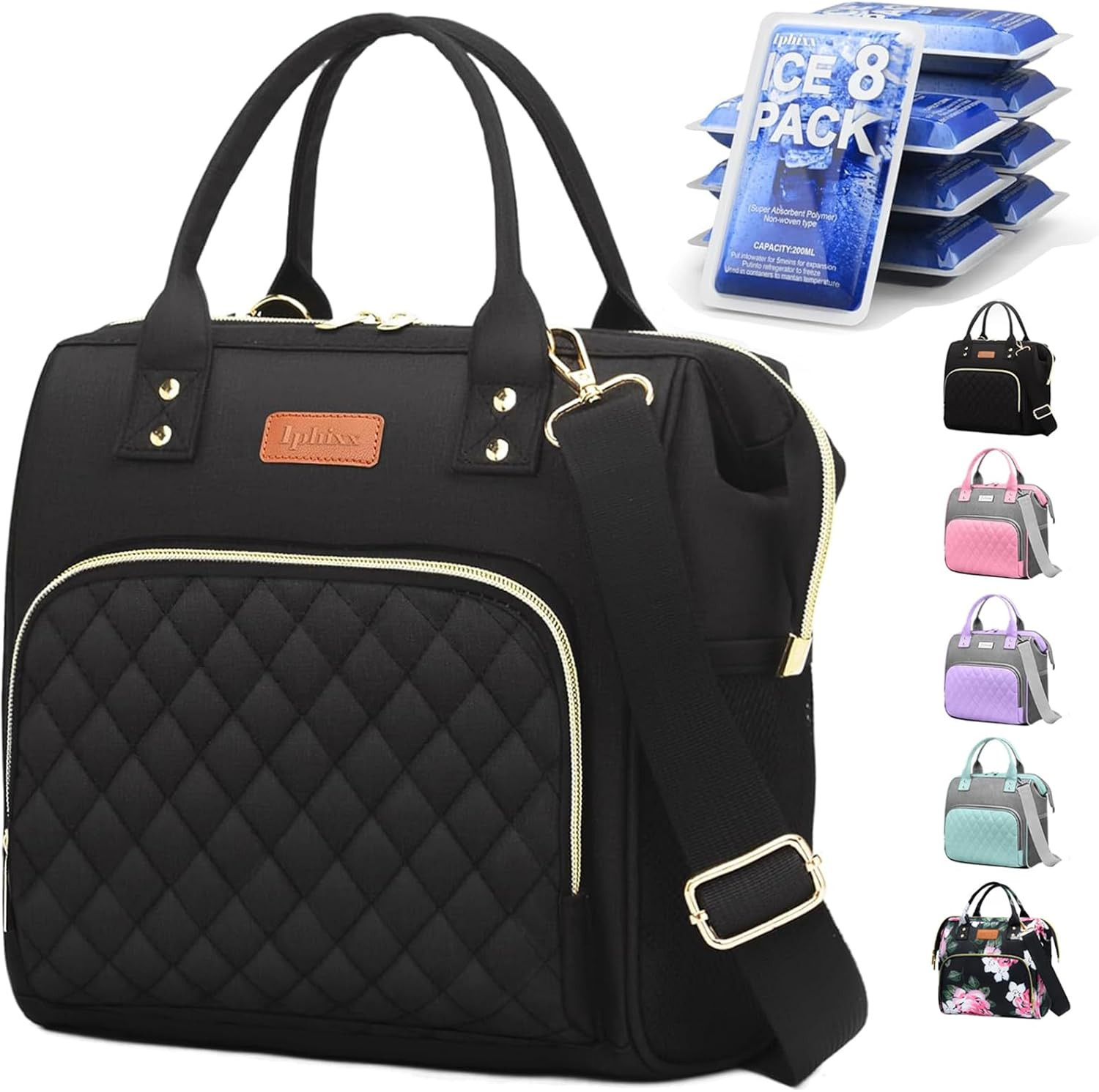 Women - Insulated Womens Lunch Bag - Leakproof Large Lunch Bag With