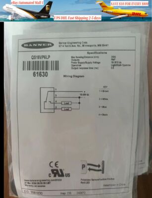 NEW BANNER QS18VP6LP sensor Fast Shipping