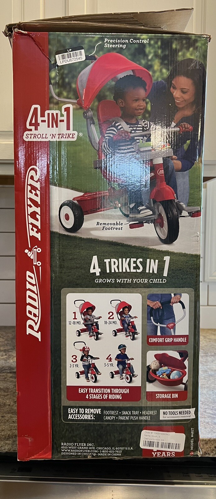 radio flyer 5 in 1 stroll n trike