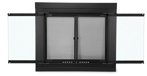 Stanbroil Fireplace Glass Cabinet-Style Door, Black Finish Decorative Sz Medium - Picture 13 of 14