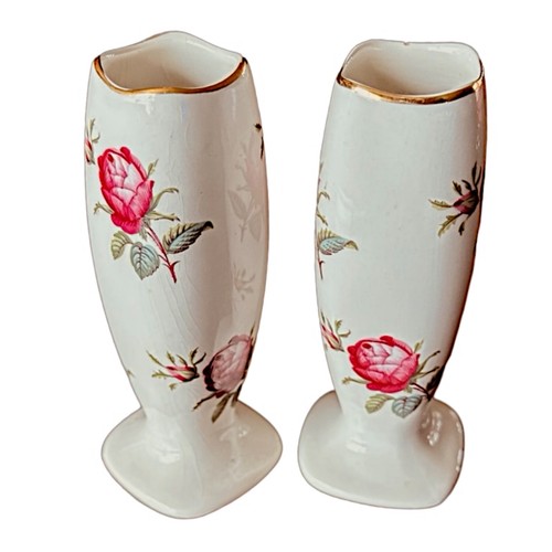 LORD NELSON POTTERY Vintage Bud Vase 5” (set of 2) Hand Crafted England - Picture 2 of 7