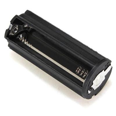 HL Black Cylindrical 3 AAA Plastic Battery Holder Adapter Case Box ...