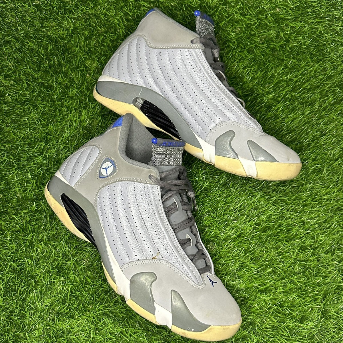 Size 10 - Air Jordan 14 Retro 'Wolf Grey' Grey/White/Blue 487471
