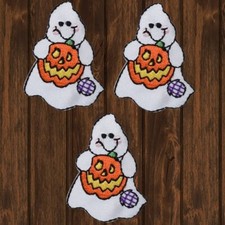 Ghost Embroidered Patch   Iron On