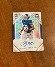 Owamagbe Odighizuwa 2015 Crown Royale Jersey Number Rookie Auto #199 Giants /58