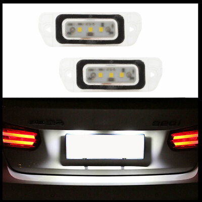 Für Mercedes ML W164 GL X164 R-Kl. W251 2x LED PREMIUM Kennzeichenbeleuchtung