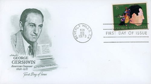 US 1484 FDC Gershwin Artmaster Addressed