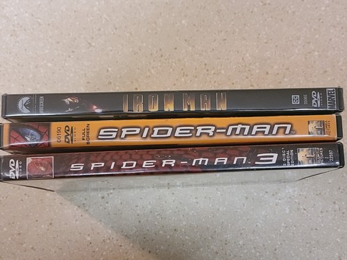 Spider-Man 1, Spider Man 3 and Iron Man DVDs Bundle Lot - Picture 11 of 12