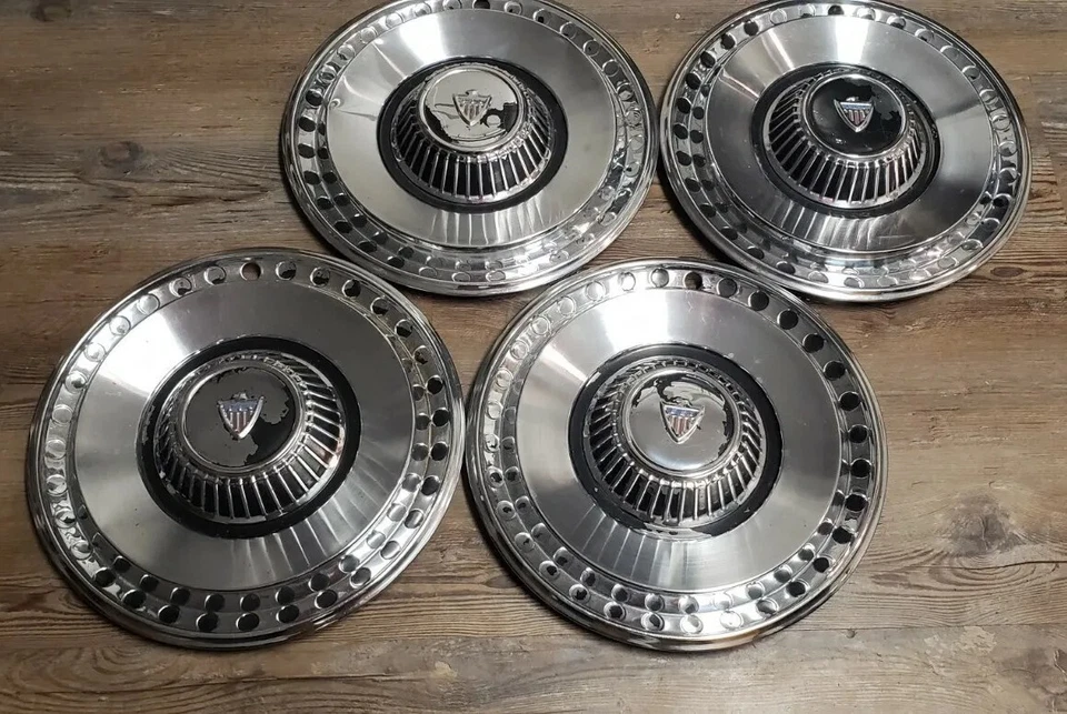 Juego de 4 tapacubos de rueda AMC Ambassador 1964 OEM Foto 2 de 4