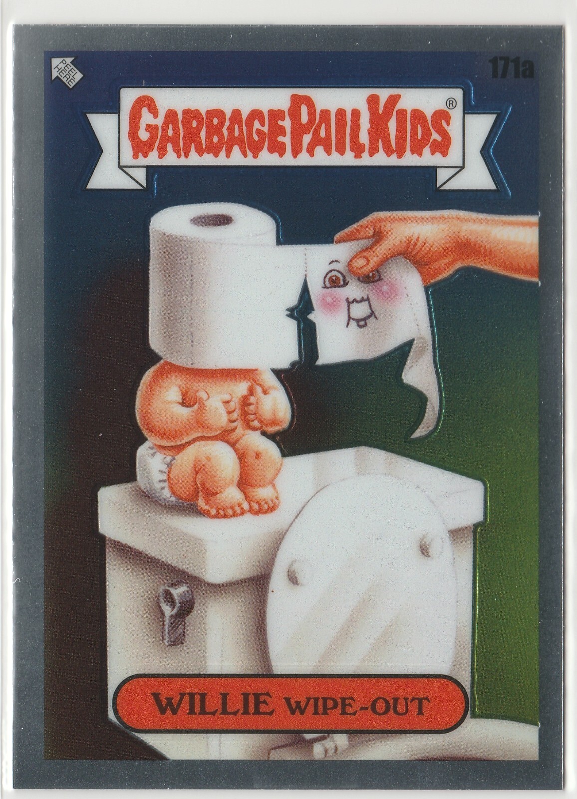 Willie Wipe-Out Garbage Pail Kids 2022 Chrome Series 5 CS5 #171a