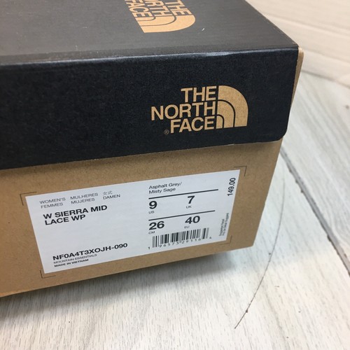 The North Face Women's Sierra Mid Lace Winter Waterproof Boots Sz 9 Gray - Picture 9 of 9
