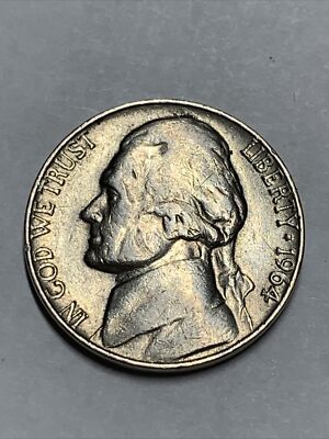 1964 Jefferson five cent nickel Denver D mint mark Rare | eBay
