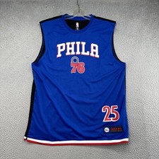BEN SIMMONS 25 BLUE PHILADELPHIA 76ERS NBA Brand in Mens Size XL