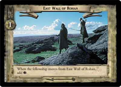 4x  East Wall of Rohan - 4U323 Ungraded The Two Towers