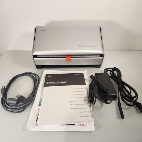 Fujitsu ScanSnap S1500 Color Duplex Document Scanner w/Power Adapter & USB Cable - Picture 1 of 15