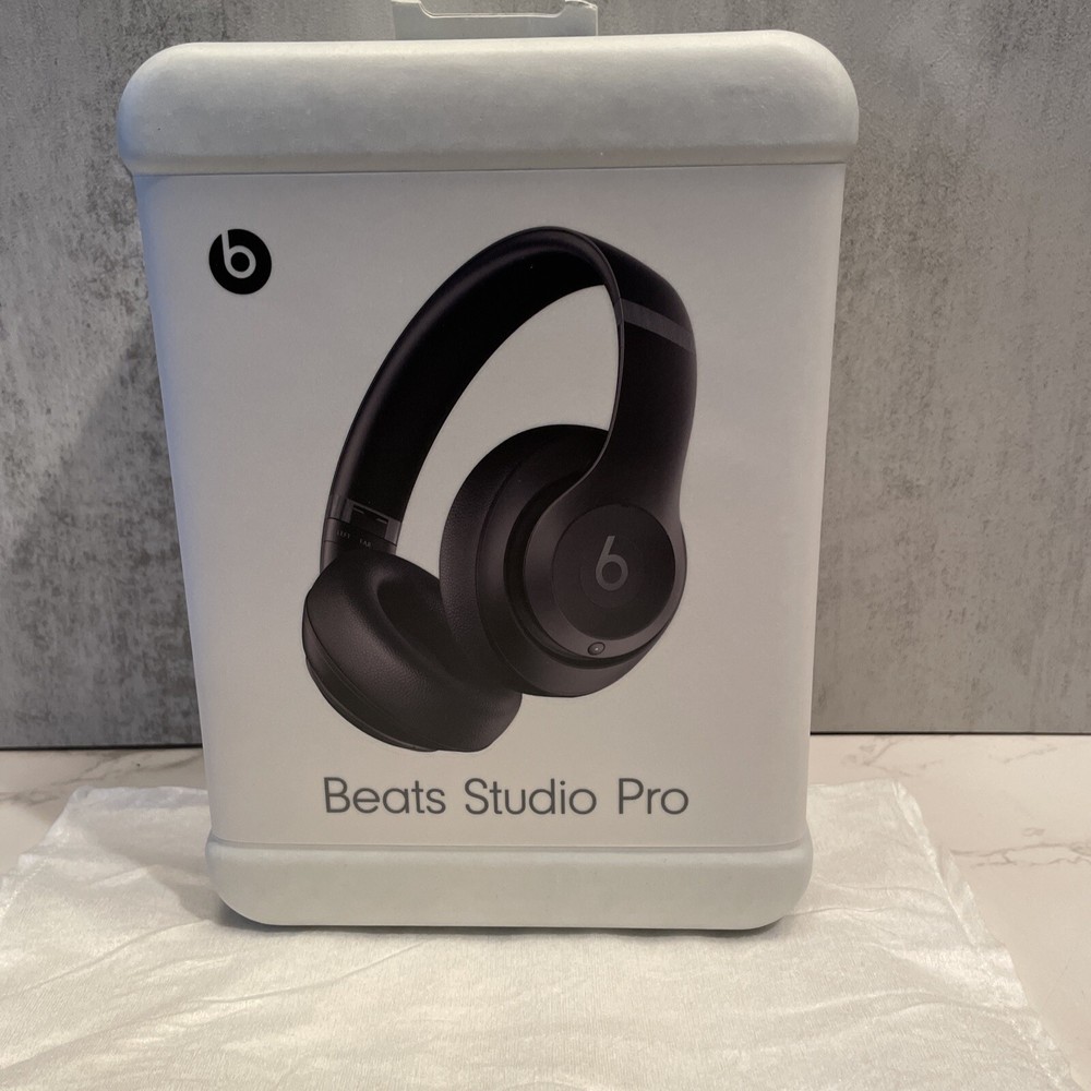 Beats by Dr. Dre Studio Pro Headphones - Black (Model# MQTP3LL/A) sealed