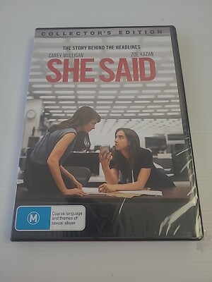 She Said | Collector's Edition (DVD, 2022) Brand New Sealed Region 4 (N3.3)