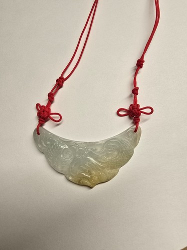 Light Green / White Jade Translucent Pendant