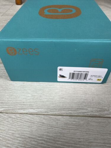 Bzees Ritz Sparkle Machine Washable Cork Wedge Sandal Black 9.5 - Picture 2 of 6