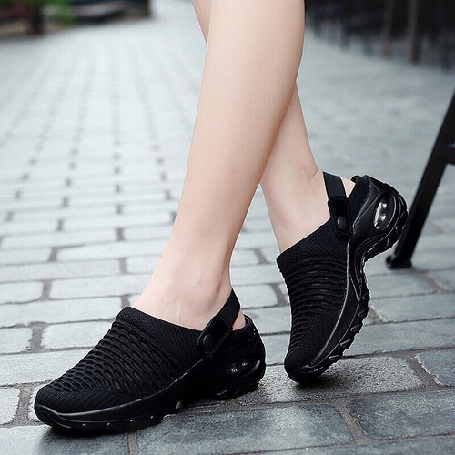 Scarpe da passeggio donna Mules sneakers slip on donna rete traspiranti zoccoli estivi - Foto 57 di 60