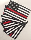 Firefighters Lives Matter Thin Red Line American Flag Sticker Pack of 10