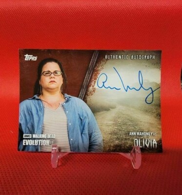Topps Walking Dead Evolution Autograph Ann Mahoney Olivia Brown 48/99