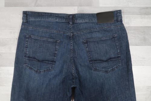 Mens Hugo Boss Alabama 2 Stretch Straight Fit Blue Jeans W36 L32 - Picture 10 of 15