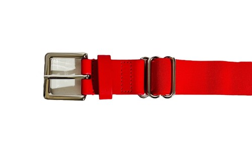 Under Armour Red Adjustable Stretch Belt w/ Silver Buckle 38” Youth - Kids Size - Picture 2 of 6