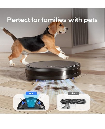 3 In 1 Robot Vacuum and Mop Combo,Self-Charging,5000pa Strong Suction,WiFi/Alexa - Picture 7 of 9