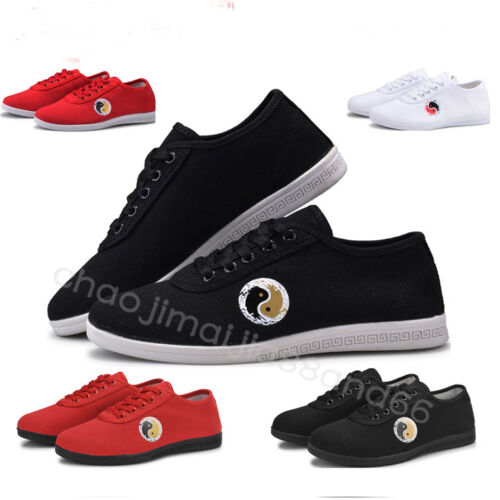 Unisex Wushu Kung Fu Martial Arts Tai Chi Wing Chun Training Sports shoes Canvas - Picture 1 of 6