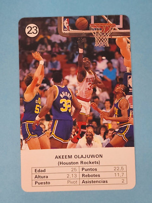 1988 Fournier Estrellas Akeem Hakeem Olajuwon Houston Rockets #23  