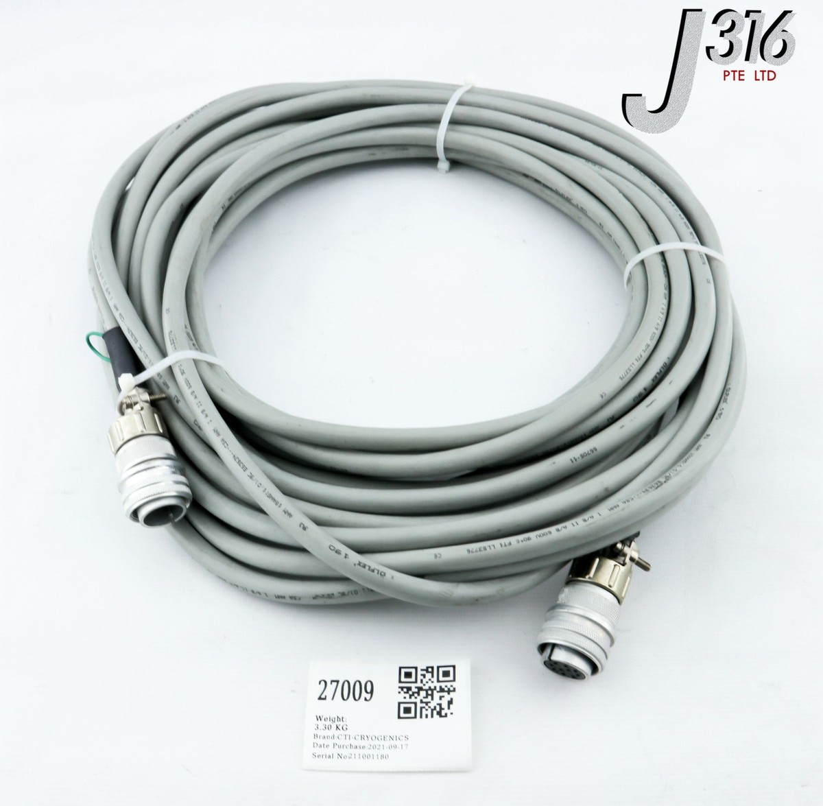 27009 CTI-CRYOGENICS CABLE ASSY, ON-BOARD CRYO PUMP POWER CABLE