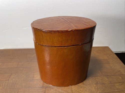 3 Chinese Nesting Box Set Round Containers Natural Wood Bamboo Glazed Vintage - Picture 11 of 18