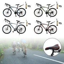 27 speed Road Bike Racing Bicycle 700C 26" Wheels Adult Black+Blue #8